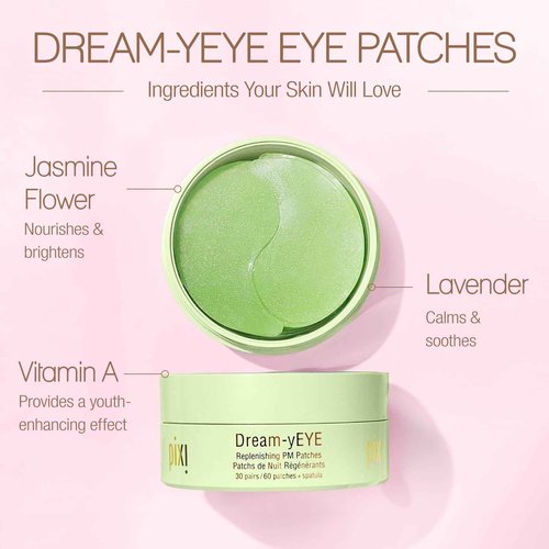 Pixi Beauty Dream-yEYE Calming Hydrogel Under Eye Patches | Vitamin A and Jasminie Help Hydrate and Smooth Under Eyes | 30 pairs / 60 Patches