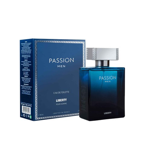 Liberty Luxury Passion Perfume for Men (100ml/3.4Oz), Eau De Toilette (EDT) Spray, Designed in France, Spicy Notes