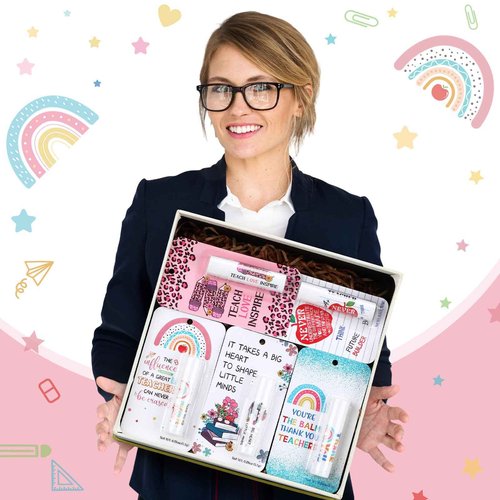 30 Pack Christmas Teacher Appreciation Gifts Bulk Lip Balms Employee Staff Appreciation Teacher Staff Team Thank You Gift Bulk Christmas Party Favors for Xmas Stocking Stuffers for Women Men (Classic)