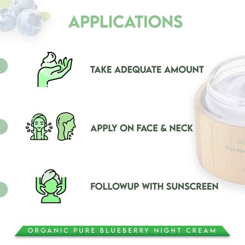 Shira Shir Organic Blueberry Night Cream for Nourished, Wrinkle-Free, Radiant Skin. Moisturizer Face Cream with Anti-Aging Formula keeps Skin Hydrated, Facial Skin Care Product (15ml)