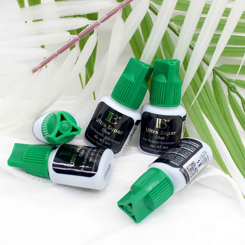 Lava Lash 1 PCS Eyelash Extensions Ibeauty Ultra Super Glue 5ml, Semi-Permanent Eyelash Extension Glue, 1-2 Sec Drying Time, Keep 5-6 Weeks