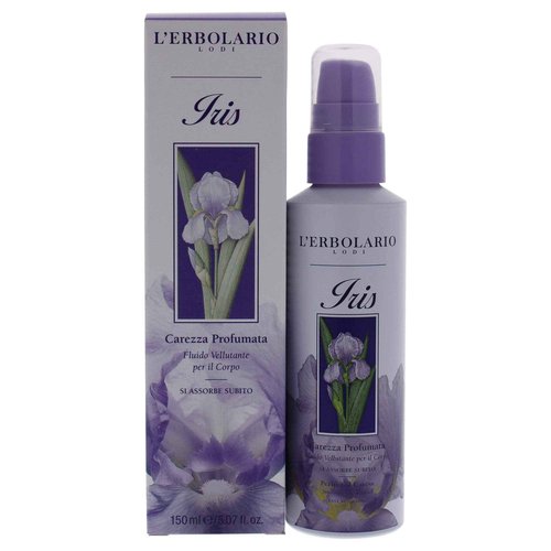 L'Erbolario Iris Perfumed Caress Smoothing Body Fluid - Body Moisturizer to Hydrate, Protect - Liquid Body Lotion for Women - All Skin Types - 5.1 oz