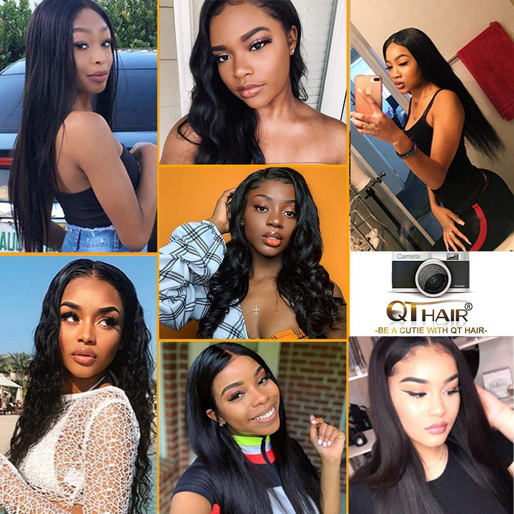 QTHAIR 14A Virgin Hair Indian Straight Human Hair 26" 100g 100% Unprocessed Straight Indian Virgin Hair Weave Natural Color Indian Straight Hair Bundles