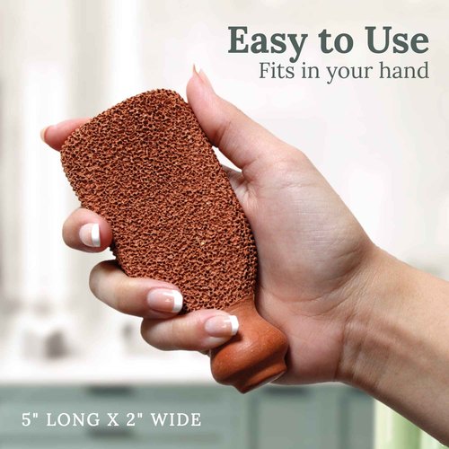 GILDEN TREE Max Strength 42% Urea Gel + Premium Terra Cotta Foot Scrubber Bundle