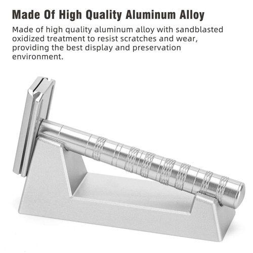 LANGZIHT Solid Aluminum Alloy Razor Stand - for Henson AL13 / AL13-M / Ti22 - 100g Weight - Ensuring Stability, Minimizing Movement - Excluding Razors