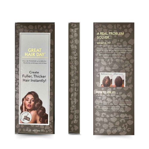 Joan Rivers Great Hair Day Root Touch Up Powder – Fill-in Powder for Thicker, Fuller Looking Hair (Blonde)