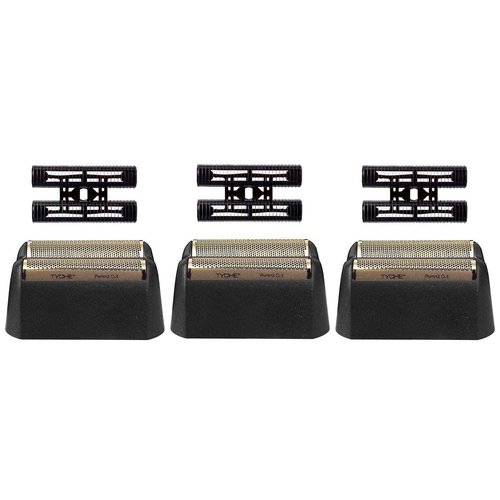 Professional 5 Star Series Finale Shaver Replacement Foil and Cutter Bar Assembly Compatible with wahl Foil Heads 7031-100/7043-100,Fit for #8061 8164 Shaver (Black 3 Pack)