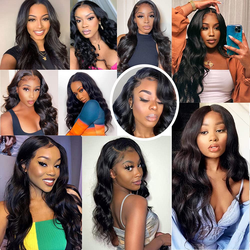 UDesire 12A 100% Unprocessed Brazilian Body Wave One Bundle 22 inch Brazilian Virgin Hair Weave Human Hair Bundles Body Wave Natural Black Color 90-95g/bundle