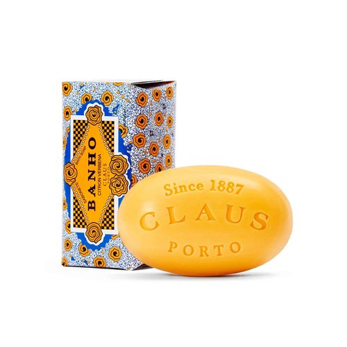 Claus Porto - Banho Citron Verbena Soap for Men + Women | Silky, Cleansing, Hydrating | Handcrafted, Aromatic, Energizing (150g | 5.3 oz)