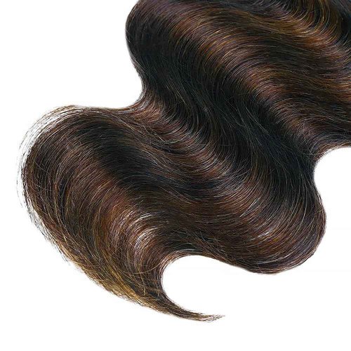 1B30 Highlight Human Hair Bundles Body Wave Light Brown Ombre Bundle Quick Weave Wet and Wavy Unprocessed Native Virgin Raw Trippy Hair Extensions 1 Bundle 22 Inch Double Weft for Black Woman