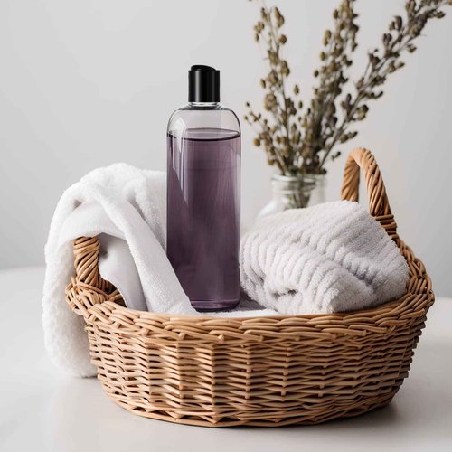 Nuenen 24 Pieces Plastic Empty Bottles Clear Squeeze Travel Containers with Black Disc Cap Refillable Shampoo Travel Bottles for Toiletries Lotion Container for Body Soap Cream(16 oz)