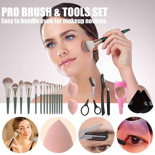 Makeup Kit for Women Full Kit, All in One Makeup Set with Eyeshadow Palettes Eyeliner Mascara Powder Foundation Concealer Contour Stick Blush Lip Gloss Brush Set, Biginner-Friendly Makeup Kits (CK03)