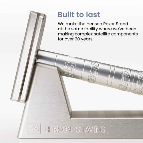 The Henson Razor Stand - Lightweight and Highly Durable Safety Razor Stand for Men and Women - Aluminum Razor Holder Designed for Henson AL13, Henson AL13-M, Henson Ti22