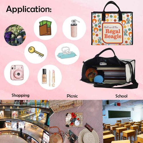MNIGIU TV Show Inspired Gift HR Tote Bag TV Show Lover Gift T-V S-how Fans G-ift (Meet me TB)