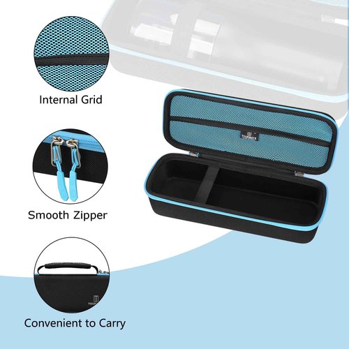 Tourmate Hard Case applicable Philips Flosser,Travel Case for Sonicare Flosser HX3826/HX3827/21, Cordless Power Flosser 3000 Storage Box (Only Box) (Black + Blue)