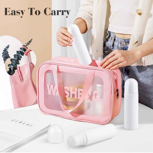 Mirrline 10 Pcs 100ml/3.38oz Roll On Bottles White Plastic Roller Bottle Refillable Deodorant Containers with Roller Balls for Essential Oil Perfume Balms