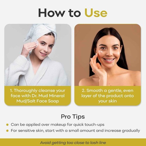 Dr. Mud Moisturizing Day Cream – Daily Face Cream with Dead Sea Minerals, Hyaluronic Acid, Collagen & Natural Plant Extracts – Paraben Free Anti-Aging Facial Moisturizer for Normal to Oily Skin, 50ml