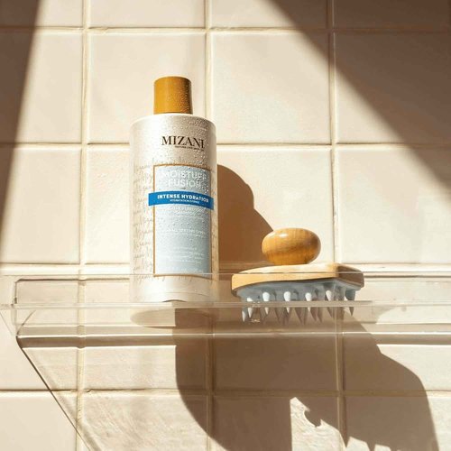 Mizani Moisture Fusion Gentle Clarifying Shampoo - Cleanses Hair to Remove Buildup, With Charcoal, For Curly Hair, 16.9 Fl Oz