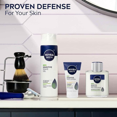 NIVEA FOR MEN Sensitive Post Shave Balm 3.30 oz (Pack of 2)