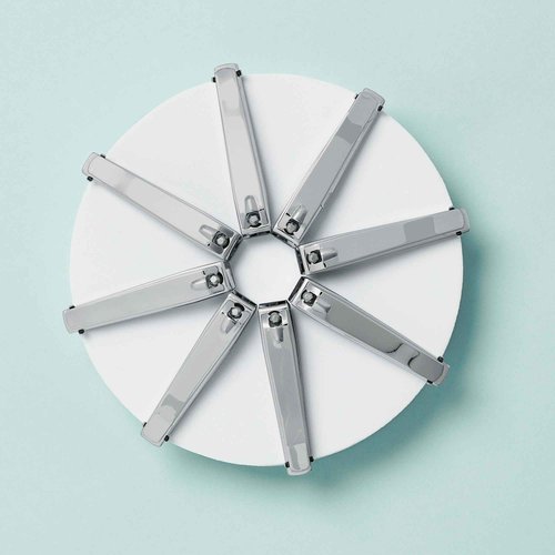 Diane D909 Stainless Steel Straight Edge Toenail Clipper with Fold Out File for Natural Nails - 36 Pack Bin