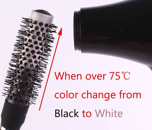 PERFEHAIR Round Thermal Brush Set, Professional Nano Ceramic & Ionic Barrel Hair Styling Blow Drying Curling Brush, 5 Different Sizes