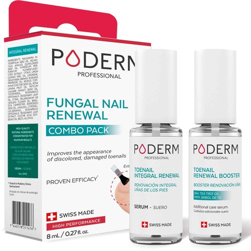 PODERM - Restores Appearance of Discolored or Damaged nails, 100% Natural Ingredients and Vegan - Swiss Made