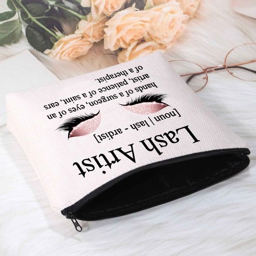 POFULL Lash Artist Gift MakeUp Gift Beauty Lashes Girl Gift Makeup Artist Gifts Eyelashes Artist Gift (Lash Artist bag)