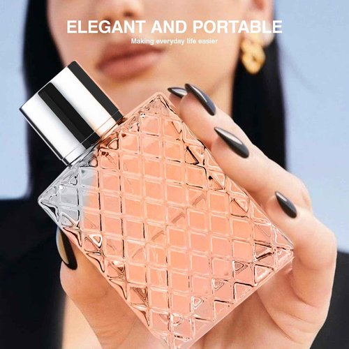 3zorqinron Glass Perfume Bottles Empty Refillable, 100ml /3.4oz Atomizer Sprayer for Perfume, Cologne Bottles Empty with Perfume Dispenser