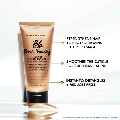 Bumble and bumble. Bond-Building Hair Repair Conditioner | For Damaged Hair | Color Safe | Anti Frizz + Adds Shine | Curly, Wavy, Straight, 6.7 Fl Oz