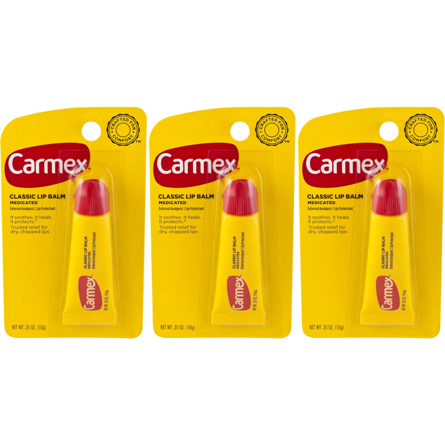 Carmex Classic Lip Balm Original Tube, 0.35 Ounces