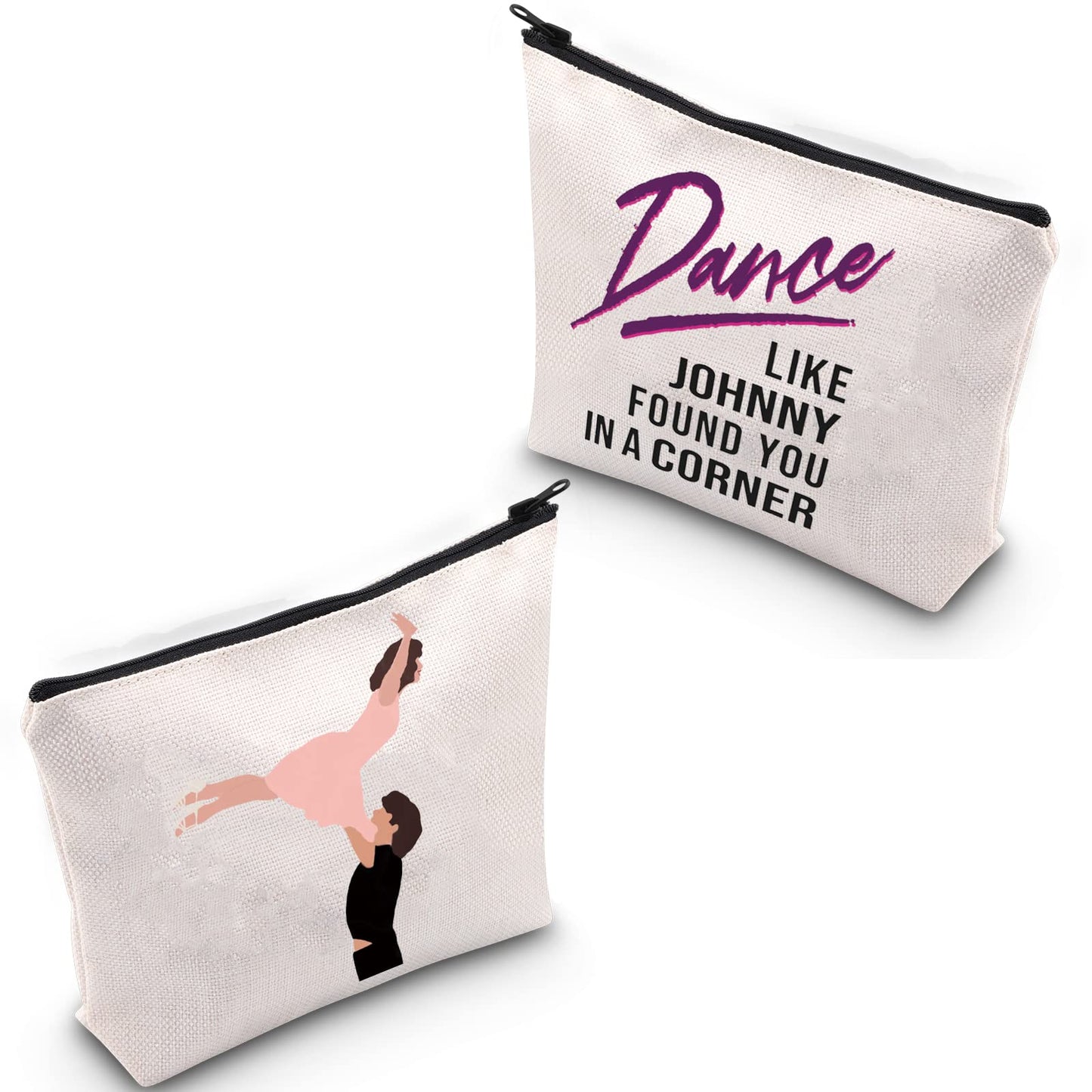 XYANFA Dance Dirty Inspired cosmetic bag Dancing lover gift Watermelon themed Gift 80s Movie Zipper Pouch (Dance LIKE JOHNNY)