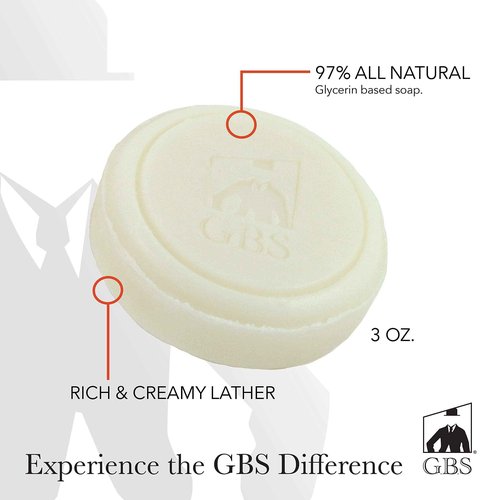 G.B.S Men’s Shaving Set, Black Shavette Barber Replaceable Blade Razor, Shaving Brush with Stand, Ceramic Shaving Mug, Natural Shaving Soap and Leather Case