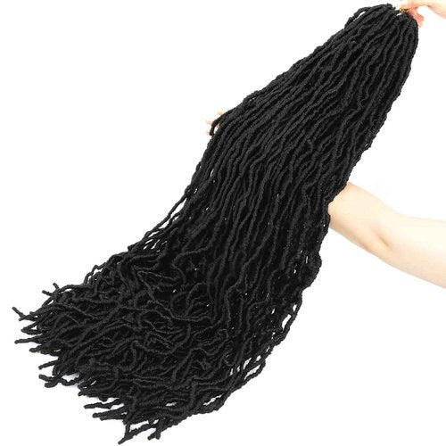Soft Locs Faux Locs Crochet Hair 36 Inch 7 Packs Long Crochet Locs For Natural Butterfly Locs Crochet Hair Black Goddess Locs Pre looped Synthetic Hair Extensions (36 Inch (Pack of 7), 1B#)