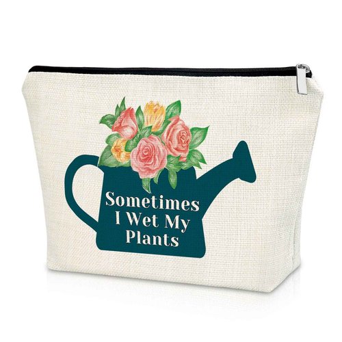 Plant Lover Gift Makeup Bag Appreciation gift Funny Gardening Gift Thank you gift for Gardeners and Plant Lovers Retirement gift for Plant Lovers Women Housewarming Gift Cosmetics Bag Plant Gifts