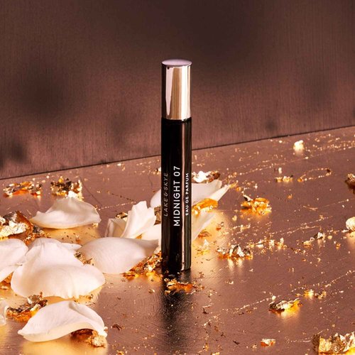 Lake & Skye Midnight 07 Eau de Parfum Travel Spray, Long Lasting Fragrance, 0.5 fl oz (15 ml) - Amber, Vanilla, Patchouli, Rose, Fruity, Vegan, Paraben-Free, Cruelty-Free