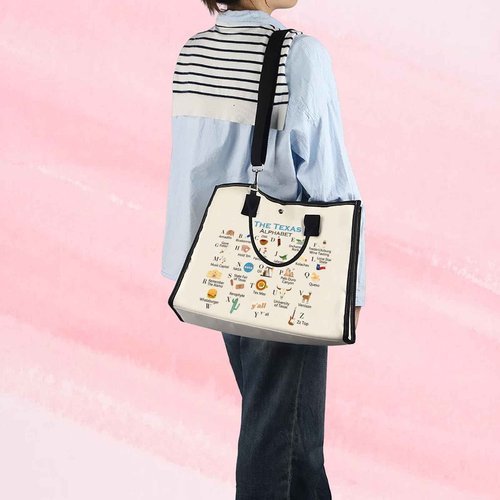 MNIGIU Texas Canvas Tote Bag Texas State Gift Texas Eco Tote Bag Reusable Bag Welcome Bag (TexasZhengTB)