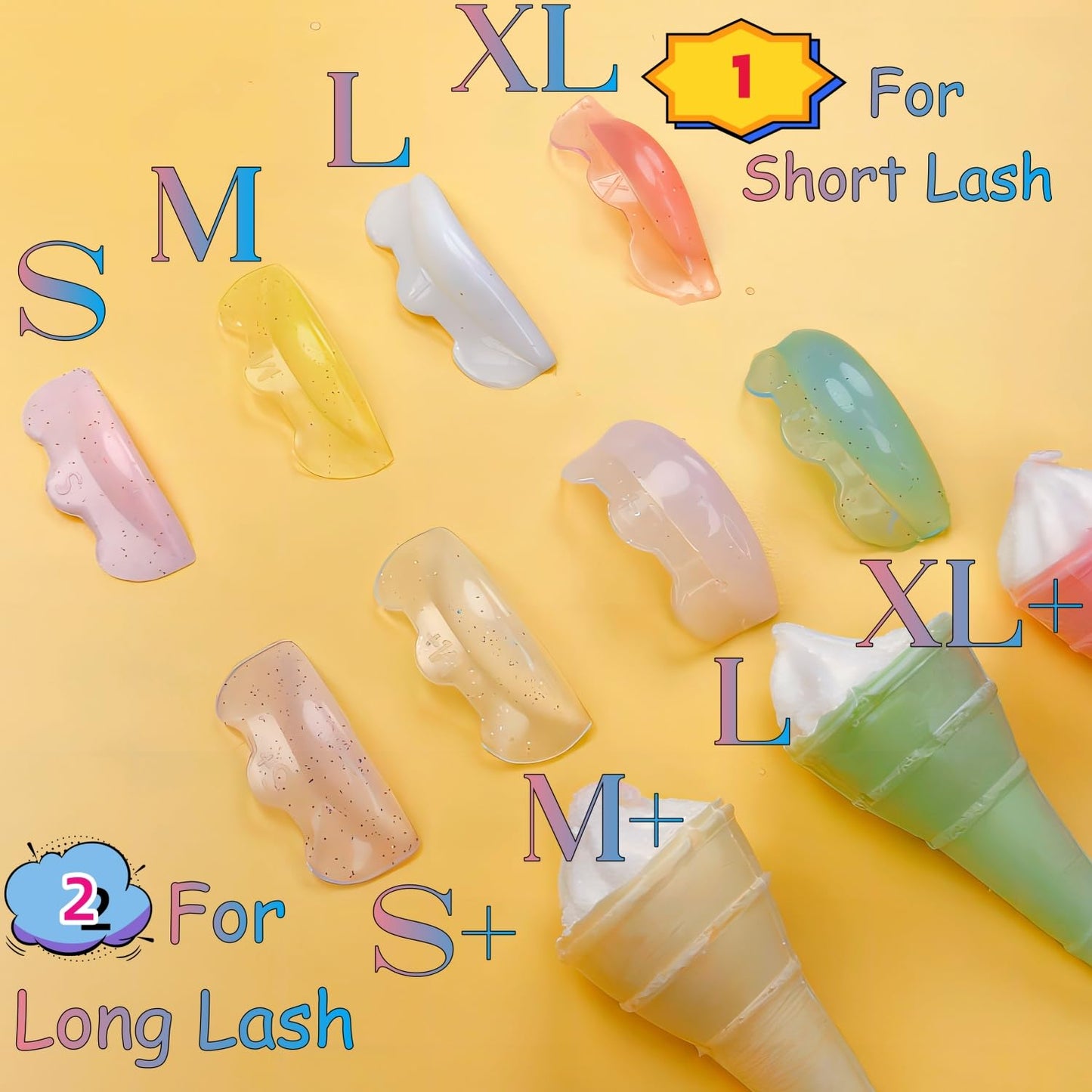 Lash Lift Ribbons Eyelash Lifting Shields Mini Lami Lamination Roller Soft Silicone Perm Rod LC Curl Perming Shield 8 Size Korean Curling Guard Lifts Eyelashes Visibly Elastic Shield For All Eyes