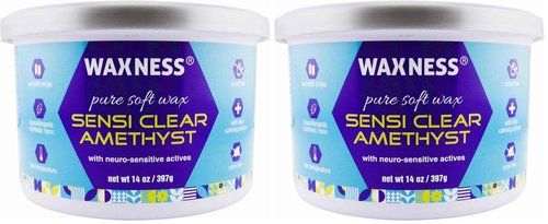 Waxness Sensi Clear Amethyst Soft Wax Tin 14 oz 397g (Pack of 2)