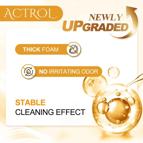 ACTROL Eyelash Extension Cleanser Unscented 1L Natural Lash Extension Shampoo Professional Eyelid Foaming Cleanser Paraben & Sulfate Free Non-lrritating with Salon and Home Care
