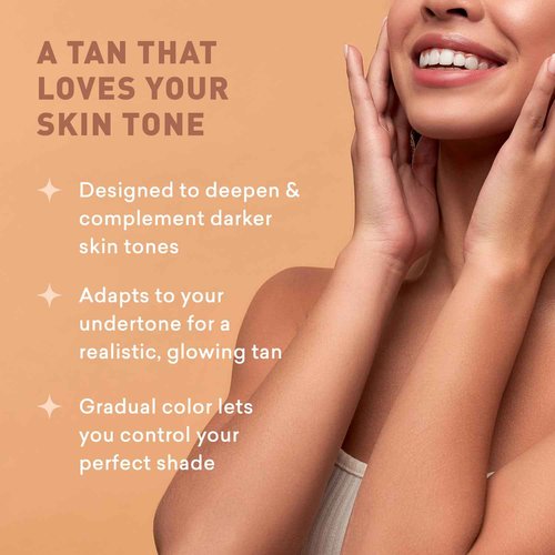 Sunless Tanning Lotion Dark Tones | Indoor Self-Tanner | Dark Tanning | Body Tanning Lotion | Sun Kiss Glow | Self-Tanning Lotion with Bronzer | Just Nutritive | 8 Oz