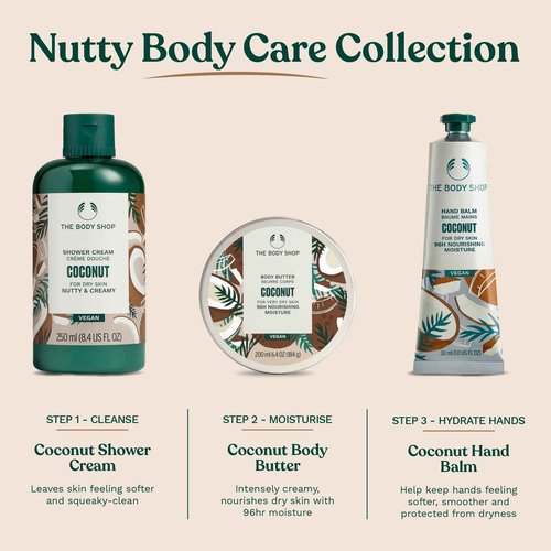 The Body Shop Coconut Body Butter – Nourishing & Moisturizing Skincare for Very Dry Skin – Vegan – 6.75 oz