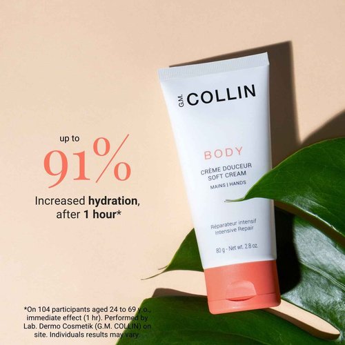 G.M. COLLIN Soft Hand Cream | Moisturizing Hand Lotion with Shea Butter | Hydrates and Soothes Dry, Cracked Skin