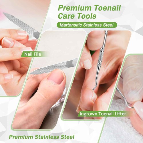 Trimlyx Toenail Clippers for Thick Toenails, Heavy Duty Toe Nail Clippers for Thick Nails for Seniors, Ingrown Large Toe Nail Clippers for Seniors, Men 5Pcs