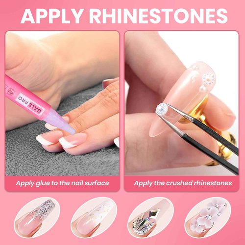 GALSPRO Press on Nail Glue – 10 Pack 0.07oz for Press Ons Fake Nails, Strong, Easy Application & Quick Drying Time, Long Lasting for Acrylic Nails