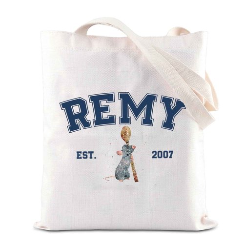 FOTAP Remy Quote Cosmetic Bag Rat Fans Gift Remy Est. 2007 Zipper Pouch Makeup Bag Mouse Chef Make Up Bag (REMY TOTE)