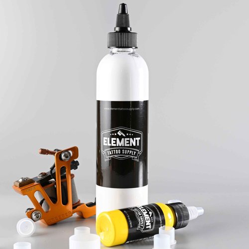 Element Tattoo Supply White Tattoo Ink 4oz Bottle Solid Permanent for Human Skin