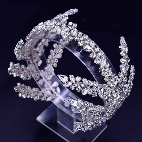 ULAPAN Wedding Headbands Bridal Headpieces Rhinestone Accessories Bride Bridesmaid Women Handmade