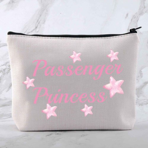 MNIGIU Funny Girlfriend Cosmetic Bag Passenger Princess Makeup Bag Passenger Princess Gift