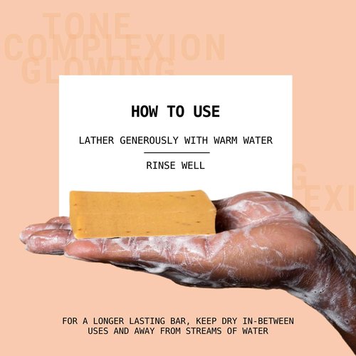 Natural Organic Soap Bar with Turmeric for Face and Body, Exfoliating Bar Soap, Infused with Licorice Root, Herbs, Botanicals, Shea Butter and Essential Oils, 4oz, 3 Pack Turmeric Soap Bar