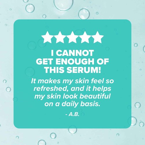 ClarityRx Daily Dose of Water Hyaluronic Acid Serum for Face, Natural, Plant-Based Daily Anti Aging Hydrating Serum Treatment for Dry, Dull Skin, No Parabens, All Skin Types